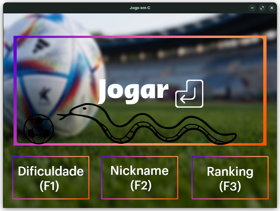 Jogo da cobrinha realizado no primeiro período